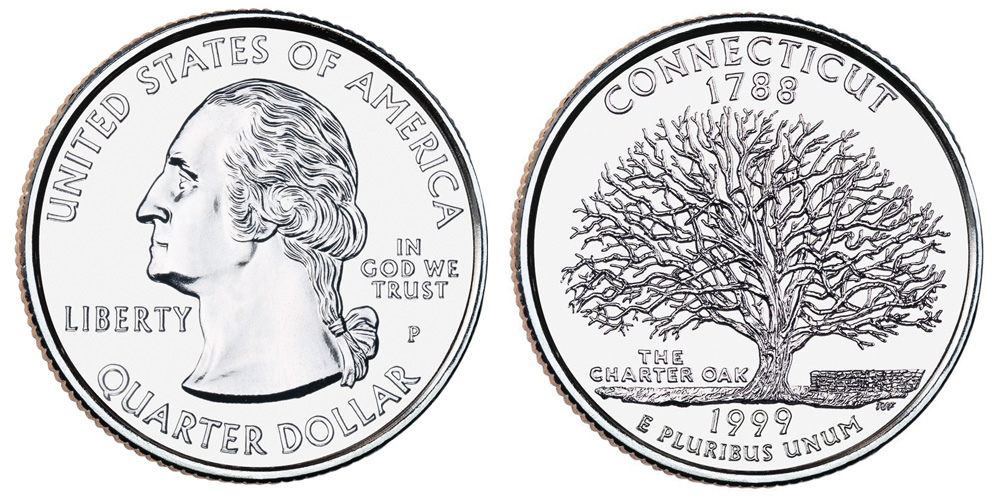 1999 P Connecticut State Quarter 1999 P Connecticut State Quarter