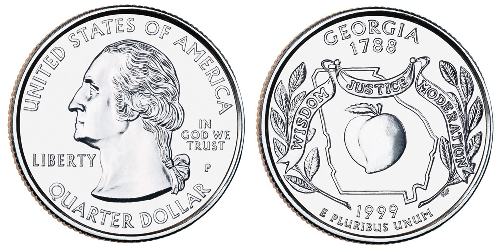 1999 P Georgia State Quarter 1999 P Georgia State Quarter