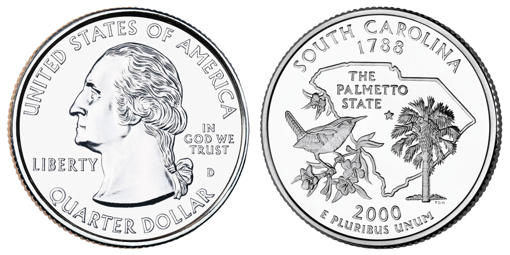 2000 D South Carolina State Quarter 2000 D South Carolina State Quarter