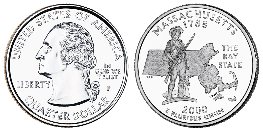 2000 P Massachusetts State Quarter 2000 P Massachusetts State Quarter