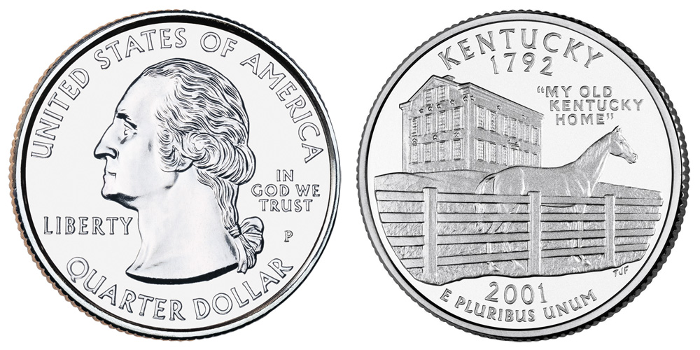 2001 P Kentucky State Quarter 2001 P Kentucky State Quarter