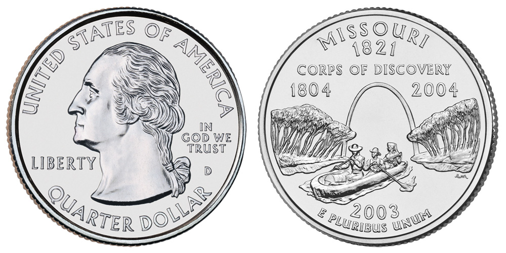 2003 D Missouri State Quarter 2003 D Missouri State Quarter