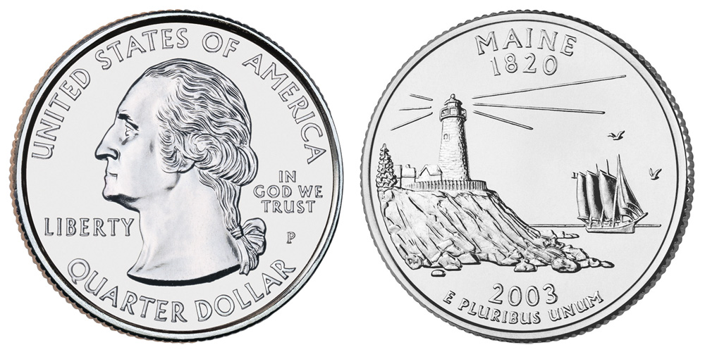 2003 P Maine State Quarter 2003 P Maine State Quarter