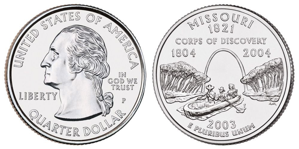 2003 P Missouri State Quarter 
