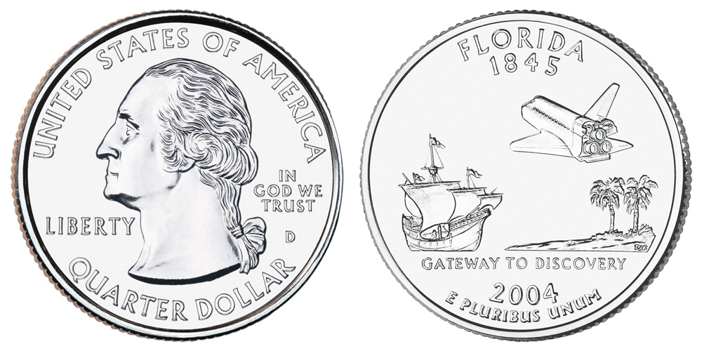 2004 D Florida State Quarter 2004 D Florida State Quarter