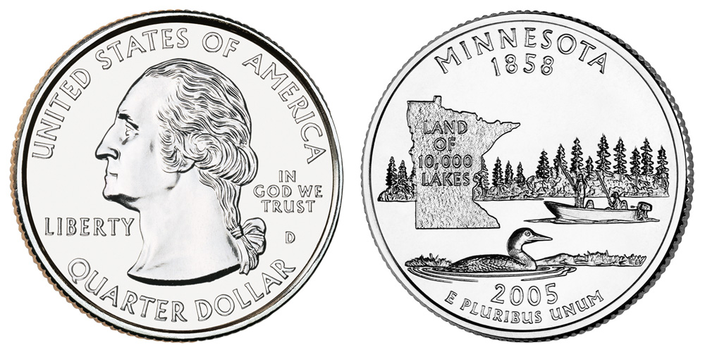 2005 D Minnesota State Quarter 2005 D Minnesota State Quarter