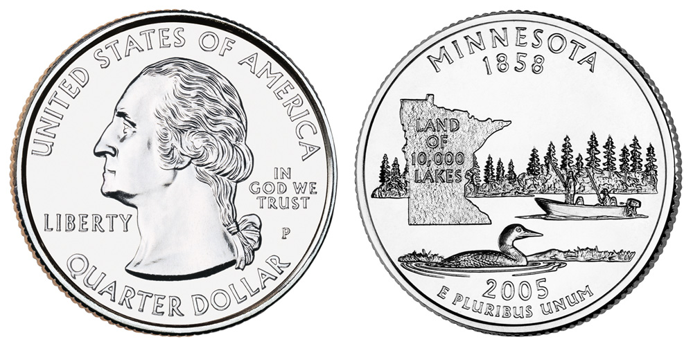 2005 P Minnesota State Quarter 2005 P Minnesota State Quarter