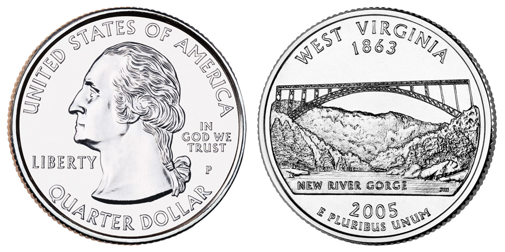 2005 P West Virginia State Quarter 2005 P West Virginia State Quarter