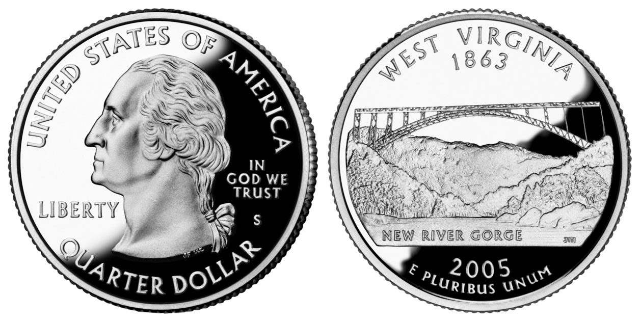 2005 S West Virginia State Quarter 