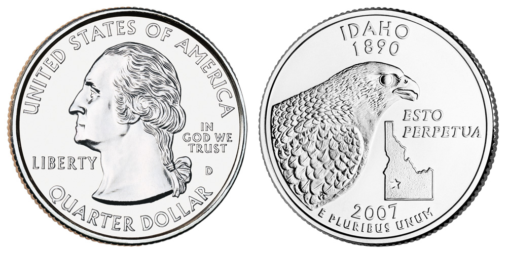 2007 D Idaho State Quarter 2007 D Idaho State Quarter