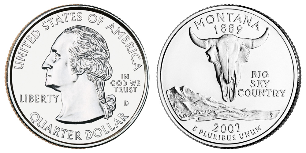 2007 D Montana State Quarter 2007 D Montana State Quarter