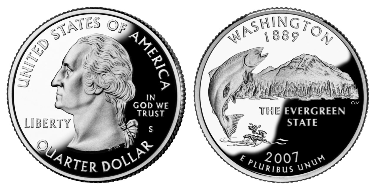 2007 S Washington Clad Proof Washington Quarter 2007 S Washington Washington Quarter