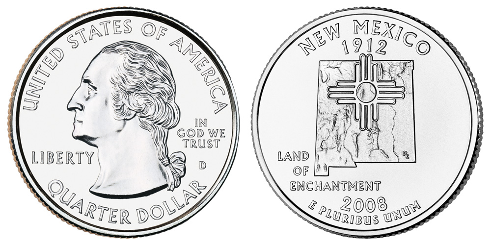 2008 D New Mexico State Quarter 2008 D New Mexico State Quarter