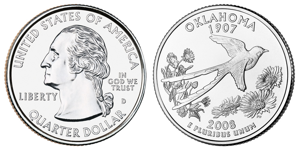 2008 D Oklahoma State Quarter 2008 D Oklahoma State Quarter