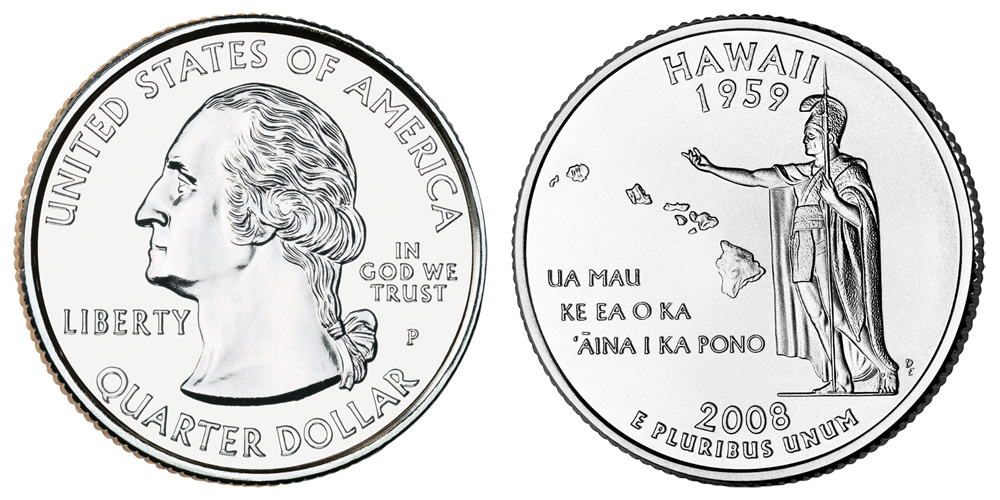 2008 P Hawaii State Quarter 2008 P Hawaii State Quarter
