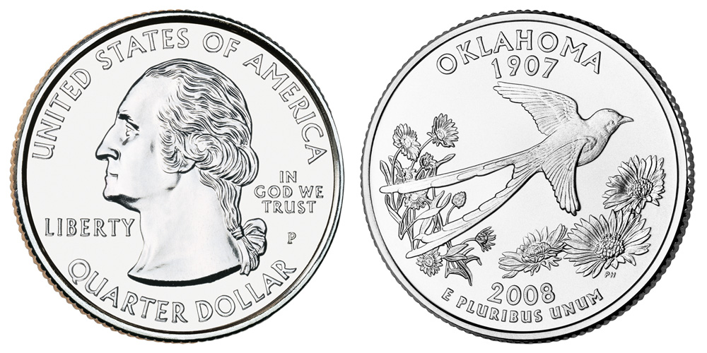 2008 P Oklahoma State Quarter 2008 P Oklahoma State Quarter