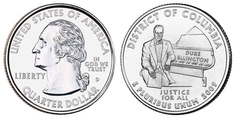 2009 D District of Columbia US Territory Quarter 