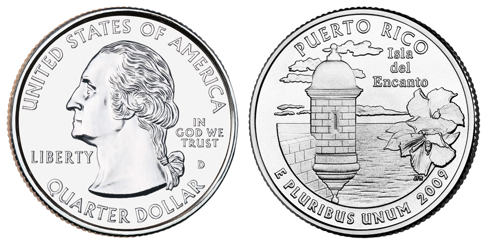 2009 D Puerto Rico US Territory Quarter 2009 D Puerto Rico US Territory Quarter