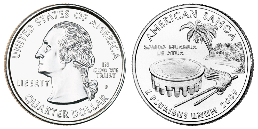2009 P American Samoa US Territory Quarter 2009 P American Samoa US Territory Quarter