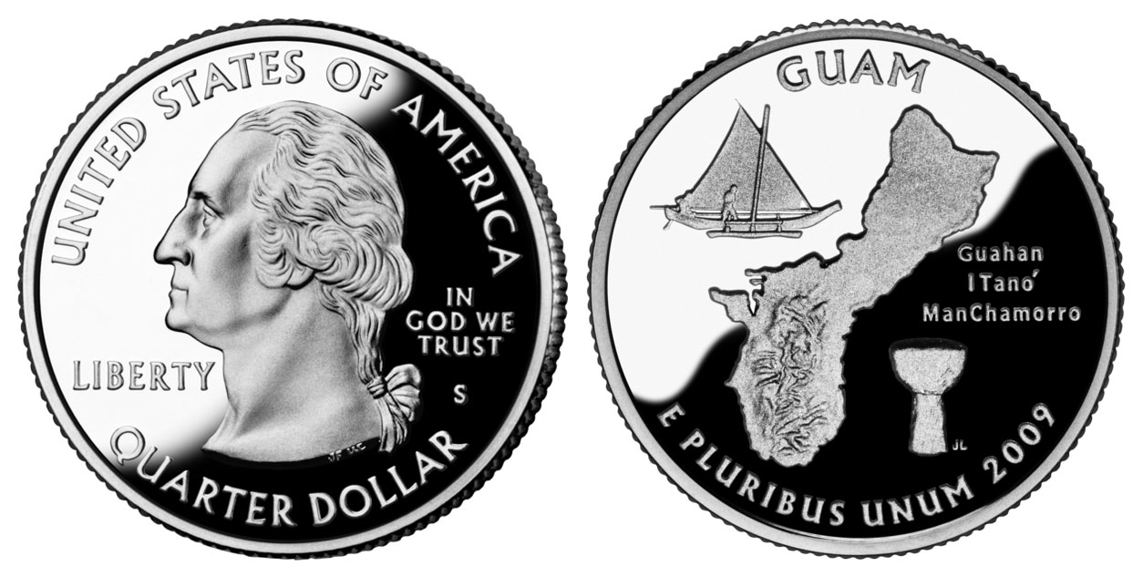 2009 S Guam Clad Proof US Territory Quarter 2009 S Guam US Territory Quarter