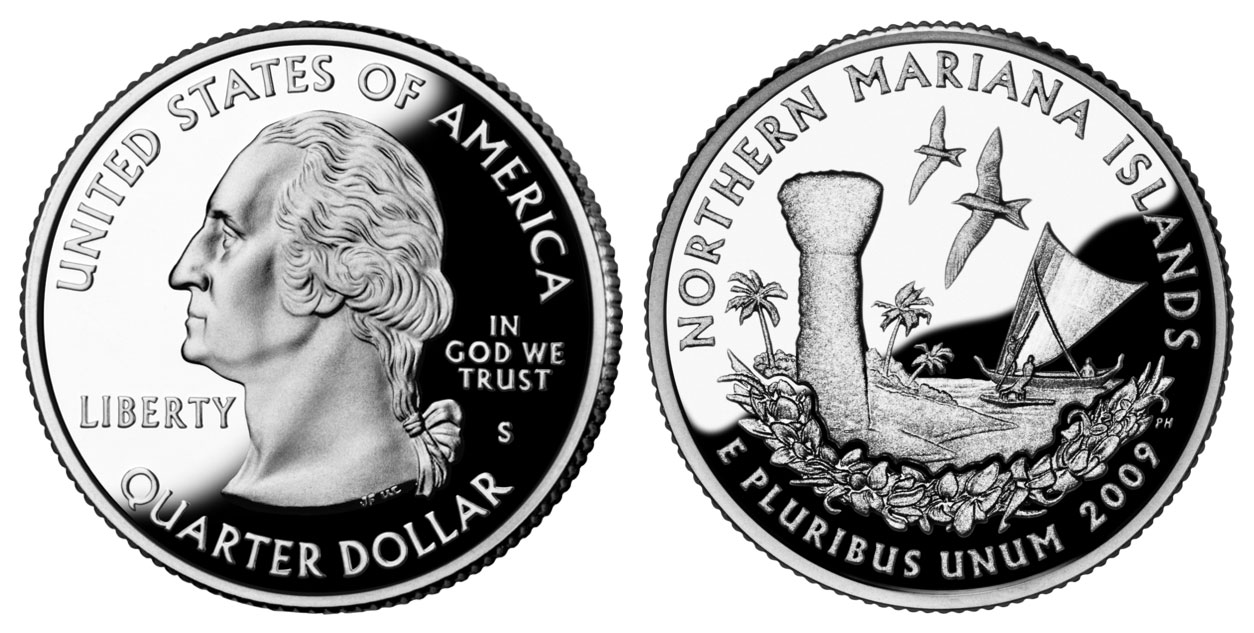 2009 S Northern Mariana Islands Clad Proof US Territory Quarter 2009 S Northern Mariana Islands US Territory Quarter