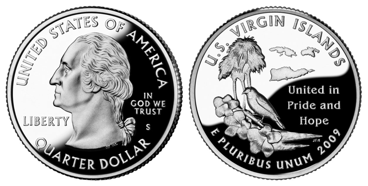 2009 S Virgin Islands Clad Proof US Territory Quarter 2009 S Virgin Islands US Territory Quarter