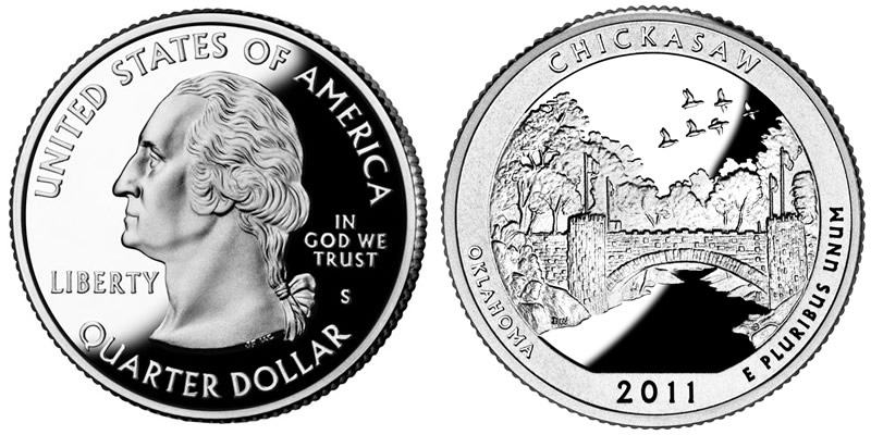 2011 S Proof Chickasaw National Recreation Area America the Beautiful Quarter 2011 S Proof Chickasaw National Recreation Area America the Beautiful Quarter