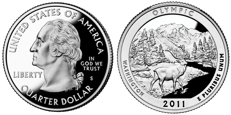 2011 S Olympic National Park America the Beautiful Quarter 2011 S Olympic National Park America the Beautiful Quarter