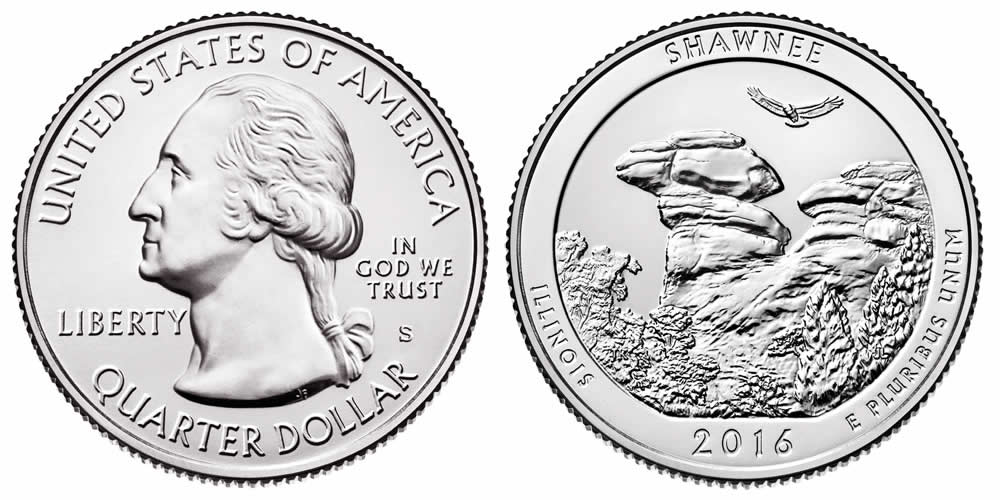 2016 S Shawnee National Forest America the Beautiful Quarter 2016 S Shawnee National Forest America the Beautiful Quarter