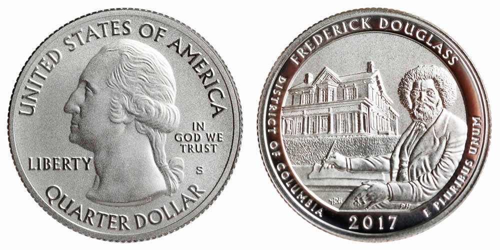 2017 S Frederick Douglass National Monument America the Beautiful Quarter 2017 S Frederick Douglass National Monument America the Beautiful Quarter