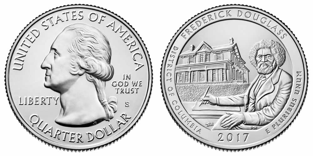 2017 S Frederick Douglass National Monument America the Beautiful Quarter 2017 S Frederick Douglass National Monument America the Beautiful Quarter