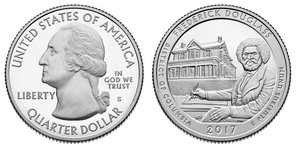 2017 S Frederick Douglass National Monument America the Beautiful Quarter 2017 S Frederick Douglass National Monument America the Beautiful Quarter