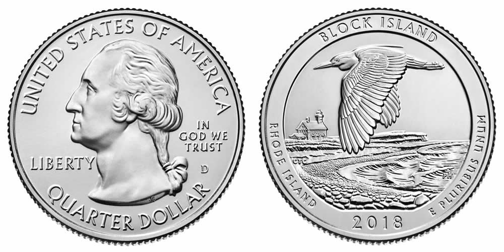 2018 D Block Island National Wildlife Refuge (Rhode Island) America the Beautiful Quarter 2018 D Block Island National Wildlife Refuge (Rhode Island) America the Beautiful Quarter