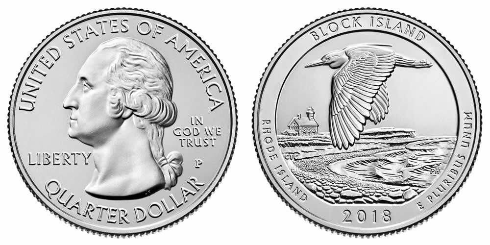 2018 P Block Island National Wildlife Refuge (Rhode Island) America the Beautiful Quarter 2018 P Block Island National Wildlife Refuge (Rhode Island) America the Beautiful Quarter