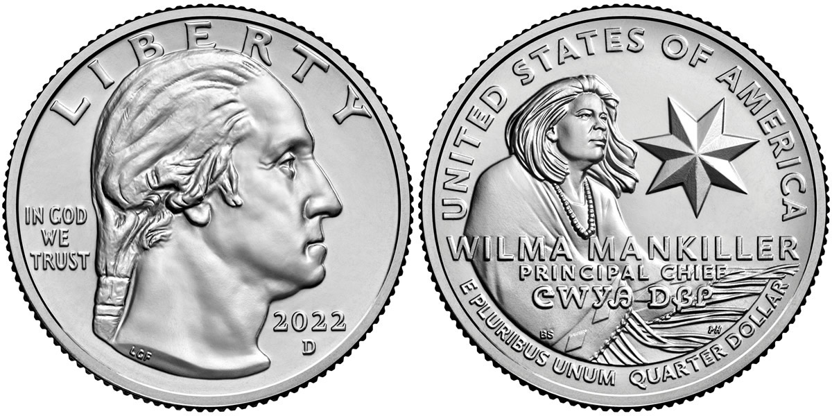 2022 D Wilma Mankiller American (Prominent) Women Quarter 2022 D Wilma Mankiller American (Prominent) Women Quarter