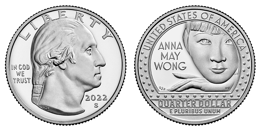 2022 S Anna May Wong American (Prominent) Women Quarter 2022 S Anna May Wong American (Prominent) Women Quarter