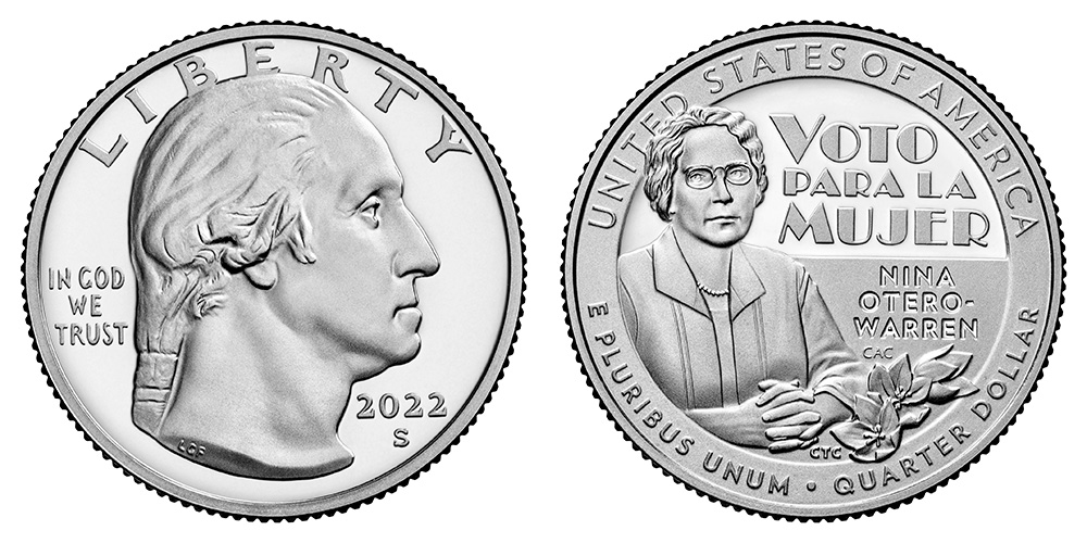 2022 S Nina Otero-Warren American (Prominent) Women Quarter 2022 S Nina Otero-Warren American (Prominent) Women Quarter