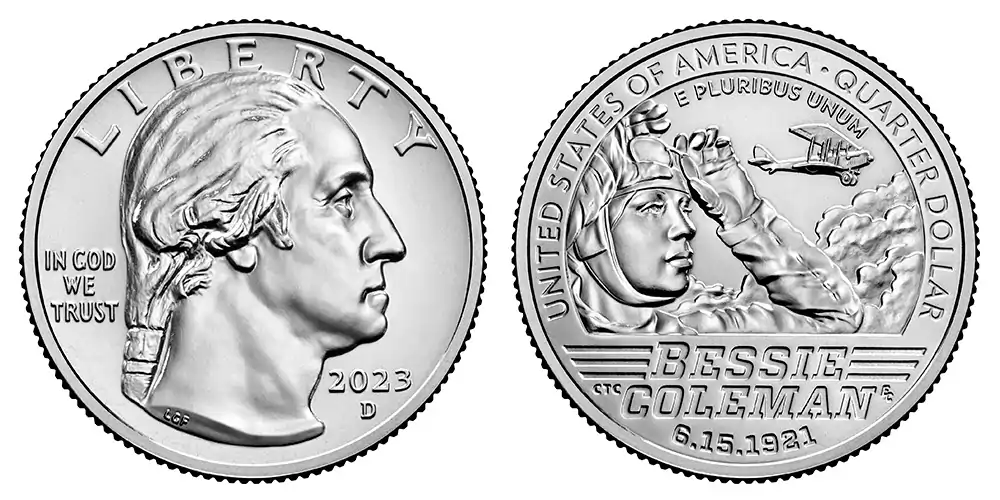 2023 D Bessie Coleman American (Prominent) Women Quarter 2023 D Bessie Coleman American (Prominent) Women Quarter