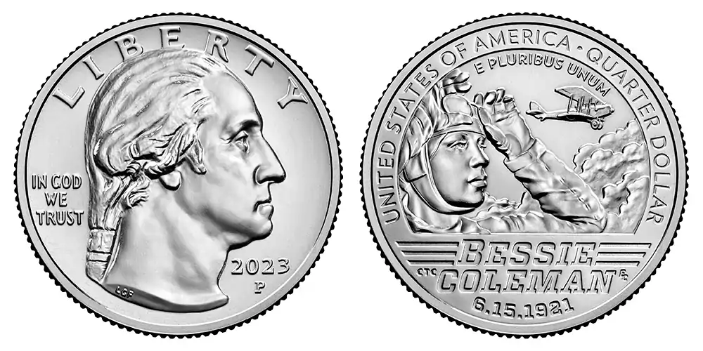 2023 P Bessie Coleman American (Prominent) Women Quarter 2023 P Bessie Coleman American (Prominent) Women Quarter