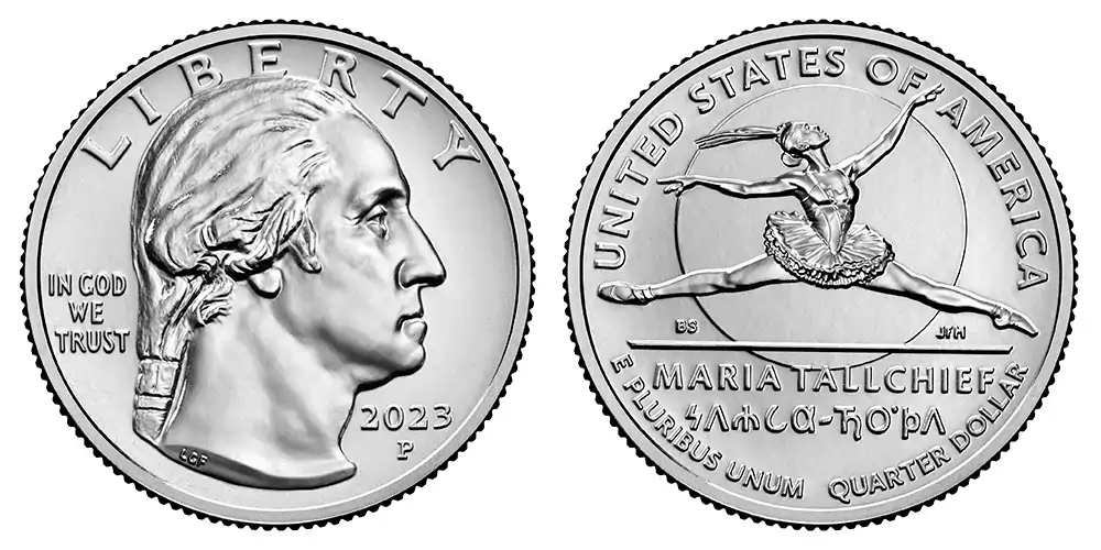 US-Mint-Begins-Shipping-2023-American-Women-Quarters™-Honoring-Maria-Tallchief-On-October-23