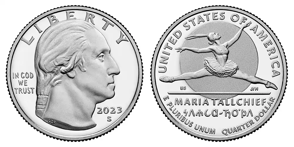 2023 S Maria Tallchief American (Prominent) Women Quarter 2023 S Maria Tallchief American (Prominent) Women Quarter