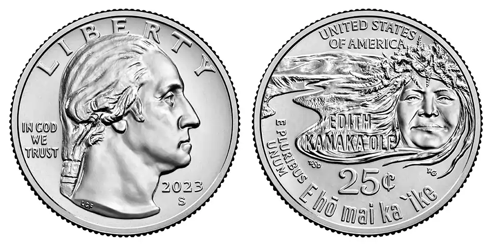 2023 S Edith Kanaka'ole American (Prominent) Women Quarter 2023 S Edith Kanaka'ole American (Prominent) Women Quarter