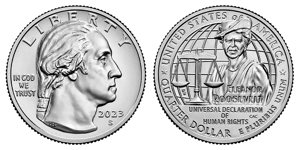 2023 S Eleanor Roosevelt American (Prominent) Women Quarter 2023 S Eleanor Roosevelt American (Prominent) Women Quarter