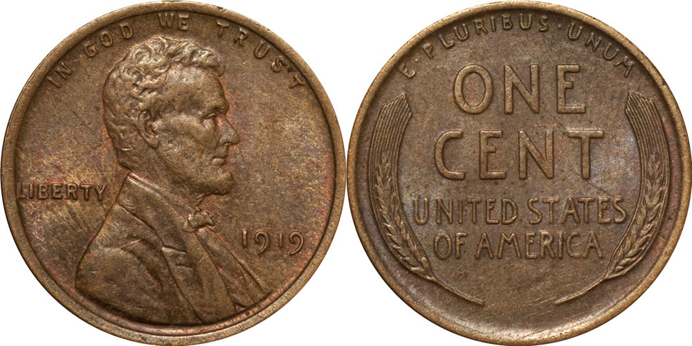 1919 Lincoln Wheat Cent 1919 Lincoln Wheat Cent