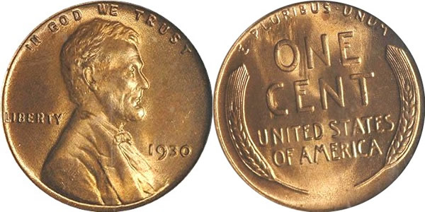 1930 Lincoln Wheat Cent 
