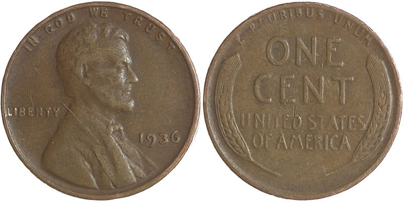 1936 Lincoln Wheat Cent 1936 Lincoln Wheat Cent