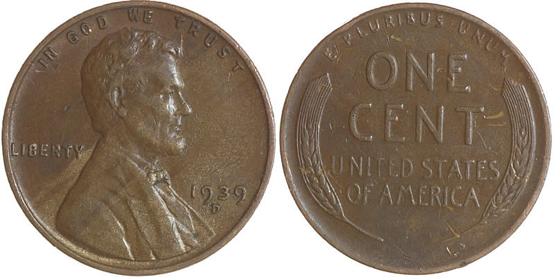 1939 D Lincoln Wheat Cent 1939 D Lincoln Wheat Cent