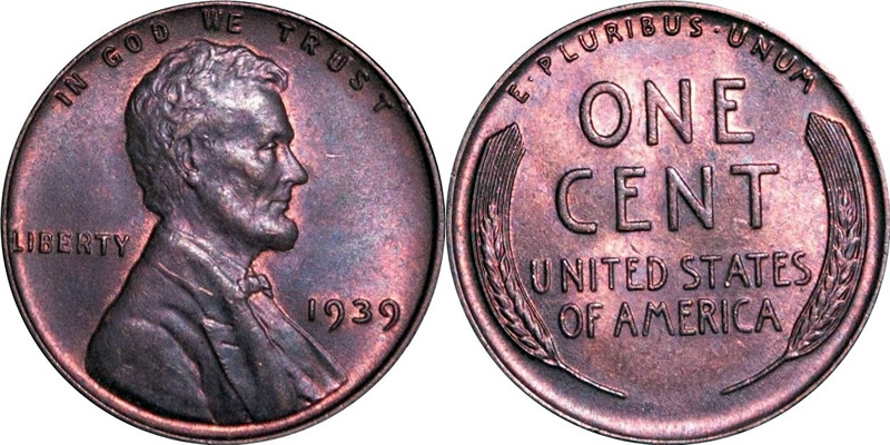 1939 Lincoln Wheat Cent 1939 Lincoln Wheat Cent