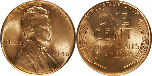 1940 Lincoln Wheat Cent 1940 Lincoln Wheat Cent
