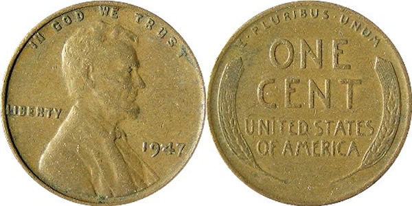 1947 Lincoln Wheat Cent 1947 Lincoln Wheat Cent